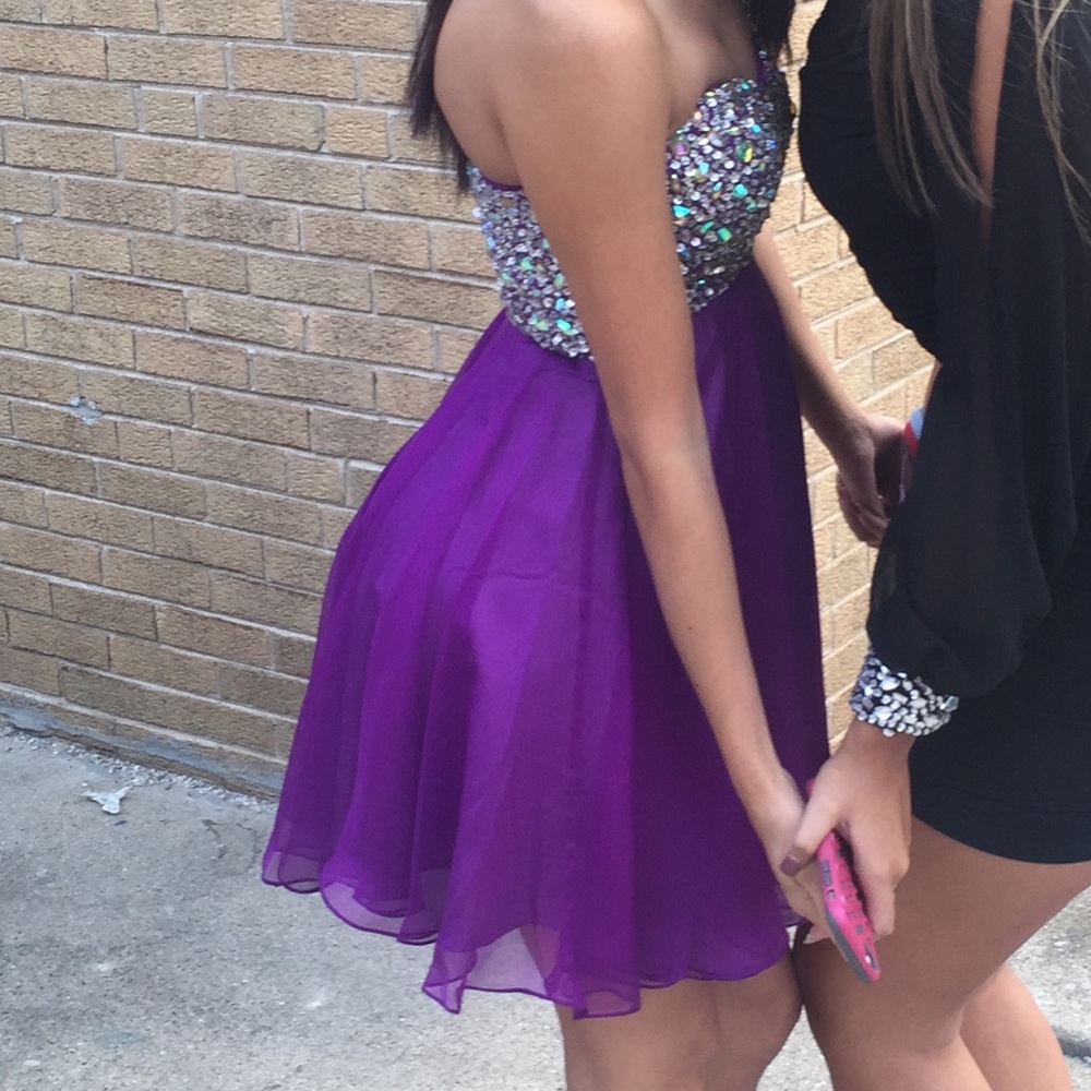 Purple homecoming dress, size 00